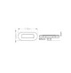 LED OBLONG COURTESY LIGHT - Stainless steel - Warm White - WK-LCL1-WW - AZLED